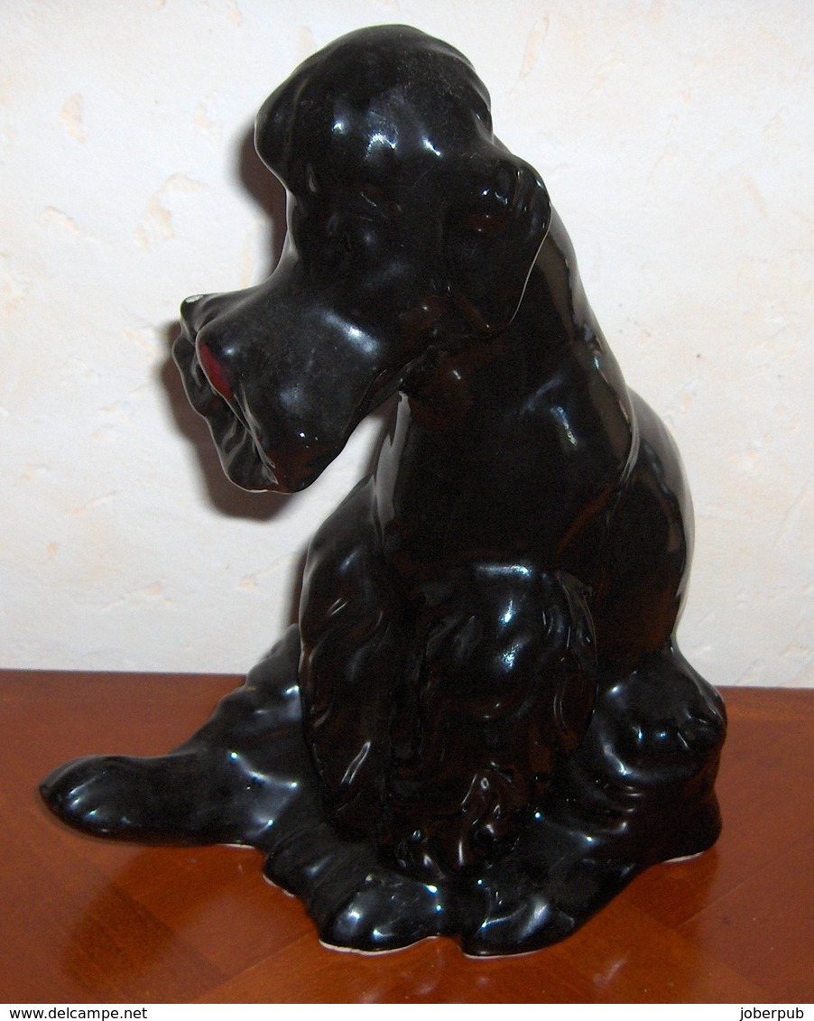 CHIEN CANICHE  FAIENCE VINTAGE VALLAURIS - Vallauris (FRA)