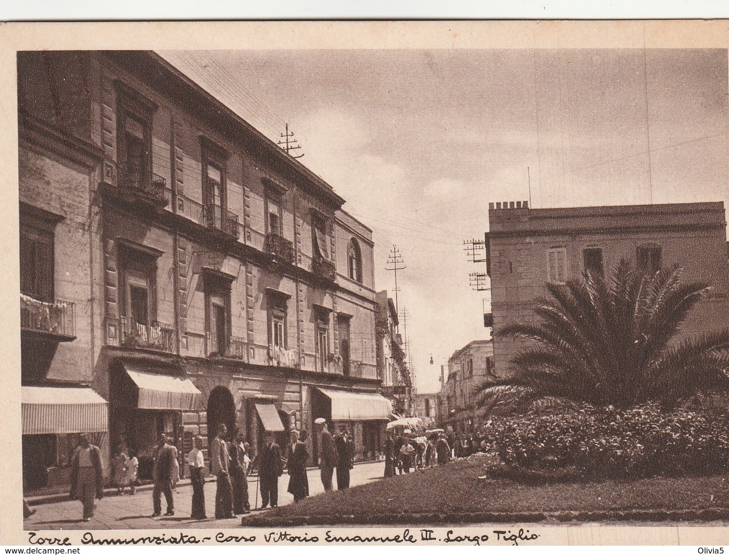 TORRE ANNUNZIATA - CORSO VITTORIO EMANUELE III . LARGO TIGLIO - Torre Annunziata