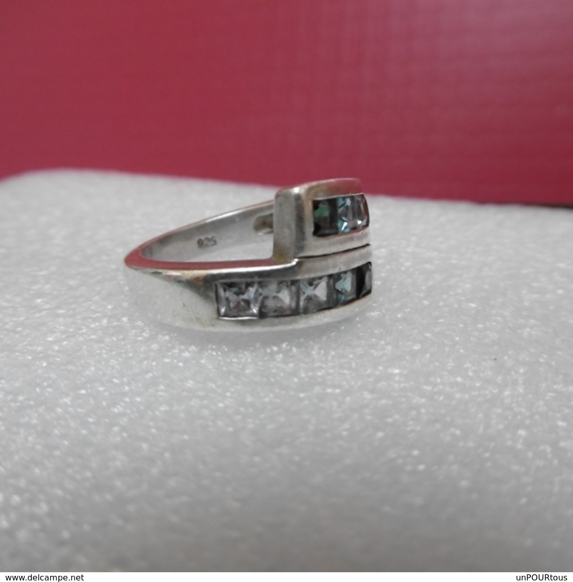 Jolie Bague En Argent Massif Taille 56 - Ring