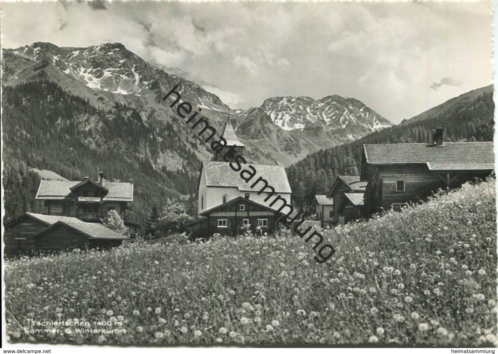 Tschiertschen - Foto-AK Grossformat - Verlag A. Schiess Tschiertschen Gel. 1960 - Tschiertschen