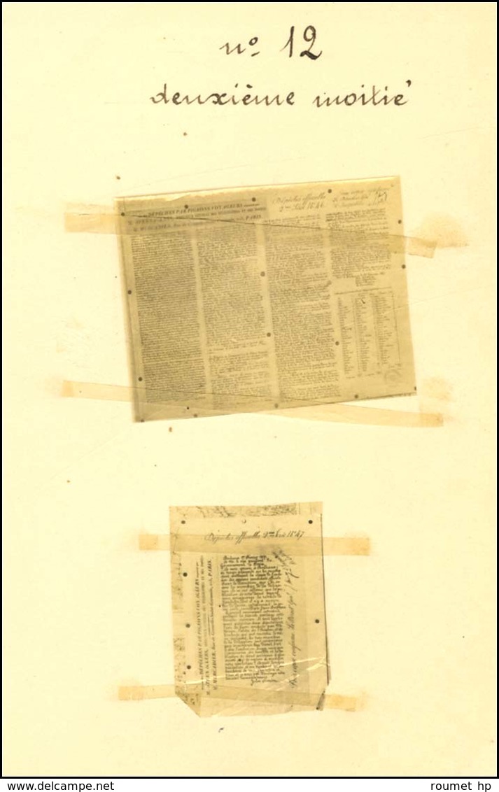 Lot De 2 Pigeongrammes Sur Collodion. Dépêche Officielle 2ème Série N° 46 Et 47. - TB. - Oorlog 1870