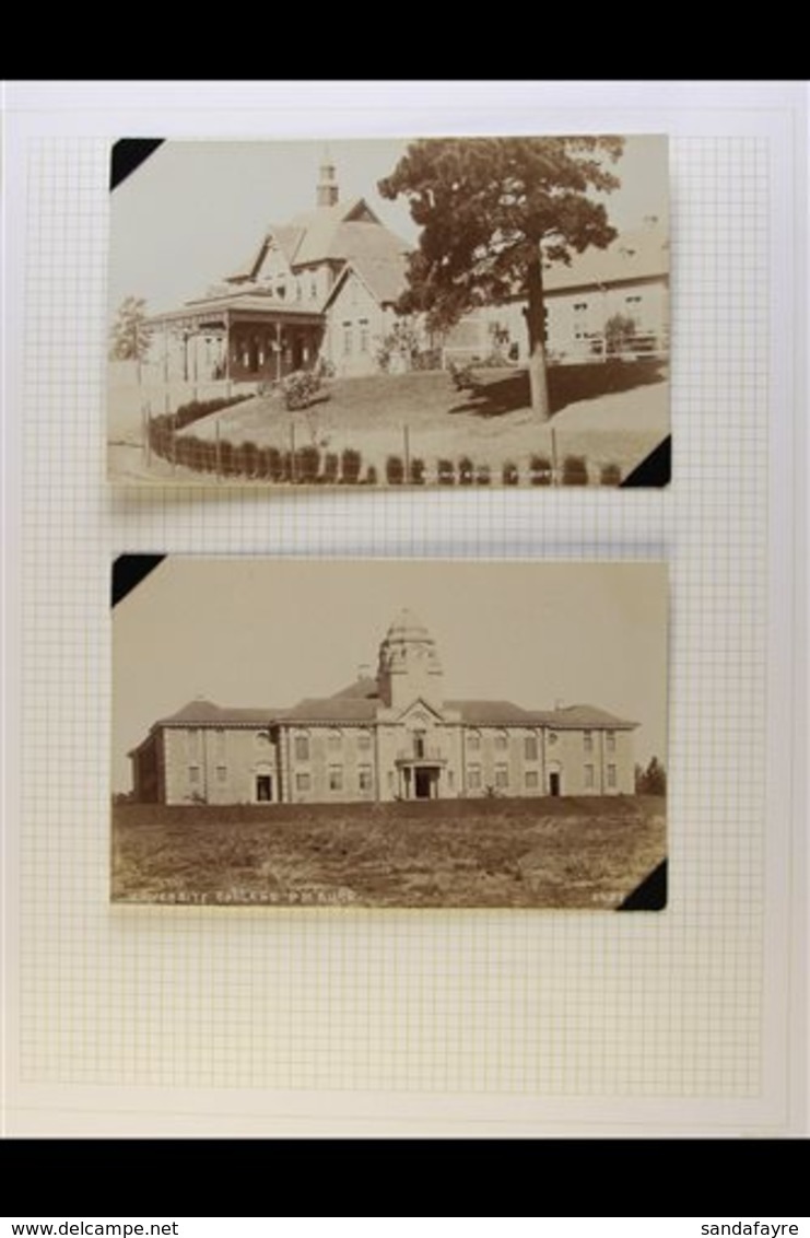 POSTCARDS PIETERMARITZBURG - Group Of Real Postcards, Circa 1910, Includes Pictures Of Railway Station,University Colleg - Ohne Zuordnung