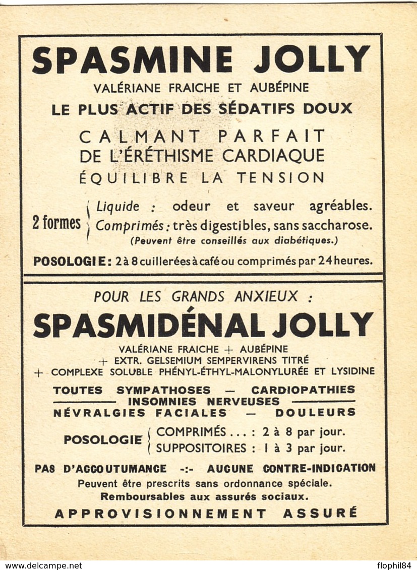 MAZELIN - PREO 90c VERT SUR PUB MEDICALE - LABORATOIRES JOLLY - ST GERMAIN EN LAYE - SEINE ET OISE - MEDECINE - Other & Unclassified