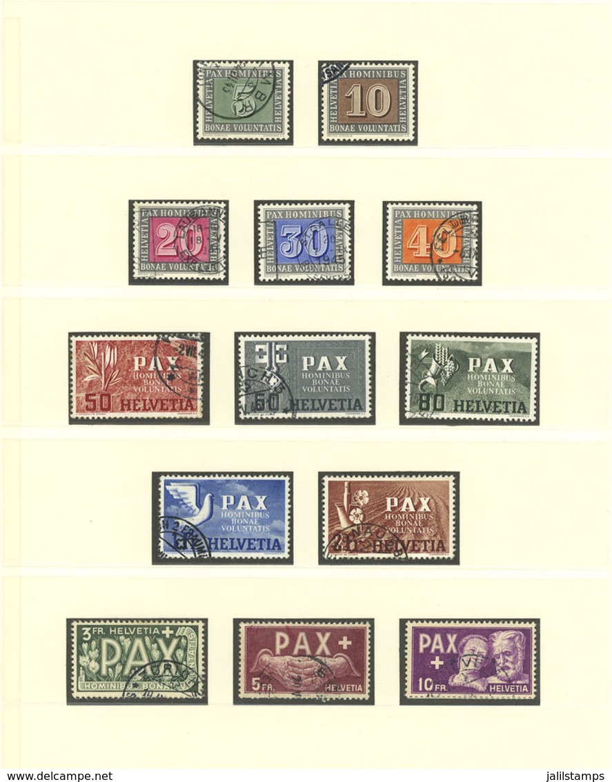 SWITZERLAND: Collection On Pages (1945-1994) With Good Stamps And Sets, Used Or Mint, A Few With Minor Faults, - Andere & Zonder Classificatie