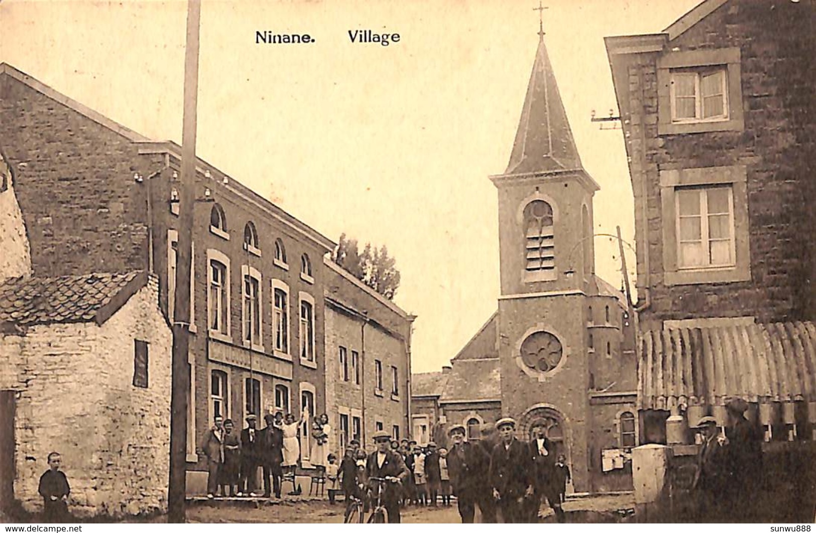 Ninane - Village (belle Animation, Café église, ....Edit. Calmant 1925) - Chaudfontaine