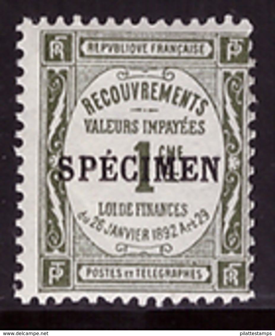 -France Taxe 43 CI 2** Specimen - Specimen