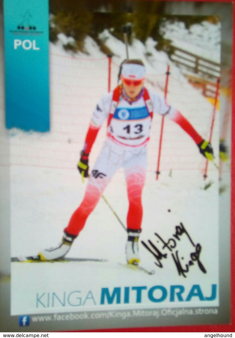 Kinga Mitoraju  Zbylut   Polish Olympian - Autographes