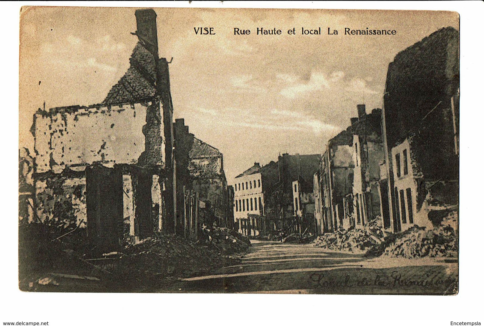 CPA - Carte Postale Belgique- Visé- Rue Haute Et Local La Renaissance VM3357 - Visé