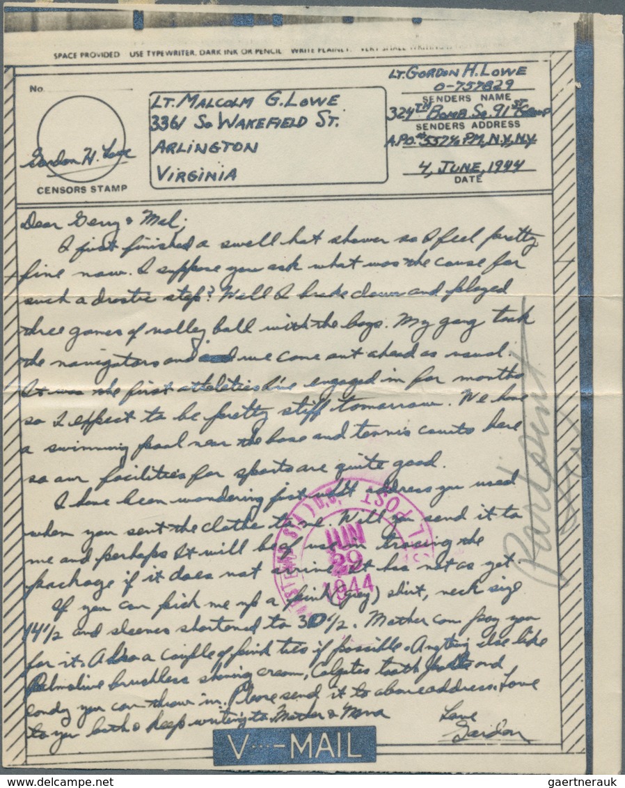 Vereinigte Staaten Von Amerika - Ganzsachen: 1944/2000 (ca.) Holding Of Ca. 350 Aerograms And Airlet - Otros & Sin Clasificación