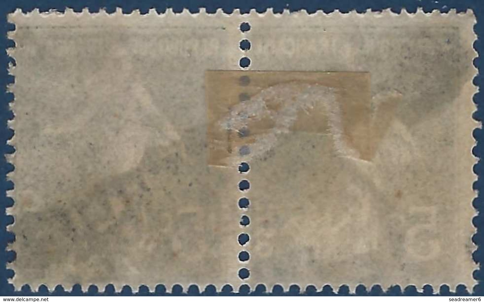 France Postes Serbes à Corfou N° 4 Paire 5c Semeuse N°137 Obliteration Serbe R - War Stamps