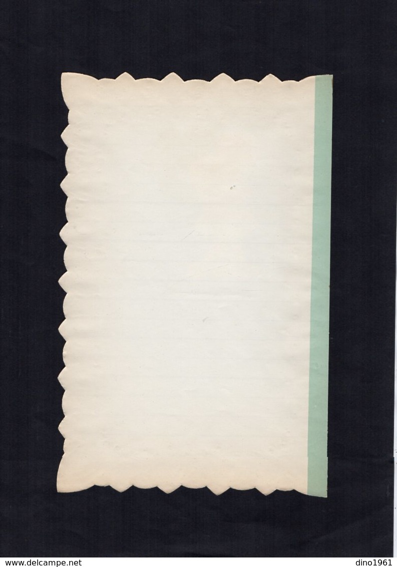 VP15.085 - Lettre Vierge Papier Gaufré Double Page Avec Découpi Enfant - Ragazzi