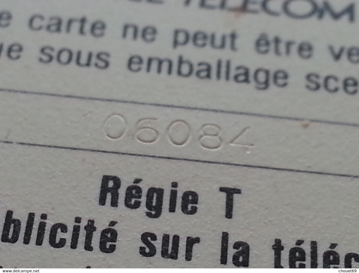 Ko15 .610 Cordon Bleu Cartonné 120u SC4onSE - Texte 7 Sous E - Trou 7 - Lot 6 PE N°106084 - Cordons'