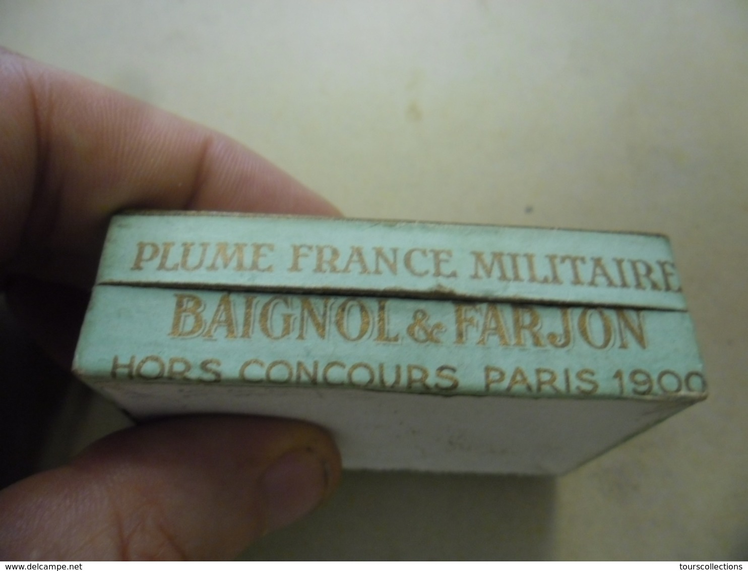 Ancienne Rare Boîte Scellée 144 PLUMES BAIGNOL & FARJON La France Militaire 19° S. CUIRASSIER Hors Concours Paris 1900 - Federn