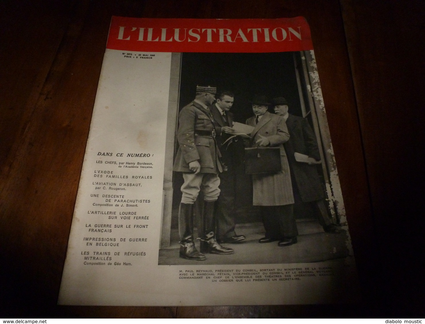 1940 L'ILLUSTRATION :Les Parachutistes Allemands;Trains Mitraillés Par Les Messerschmidt-110; Guerre En Belgique;etc - L'Illustration