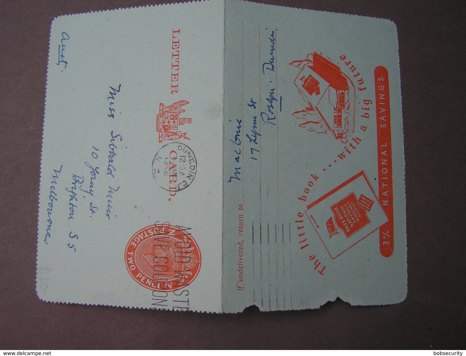 NZ Letter Card 1948 - Postwaardestukken