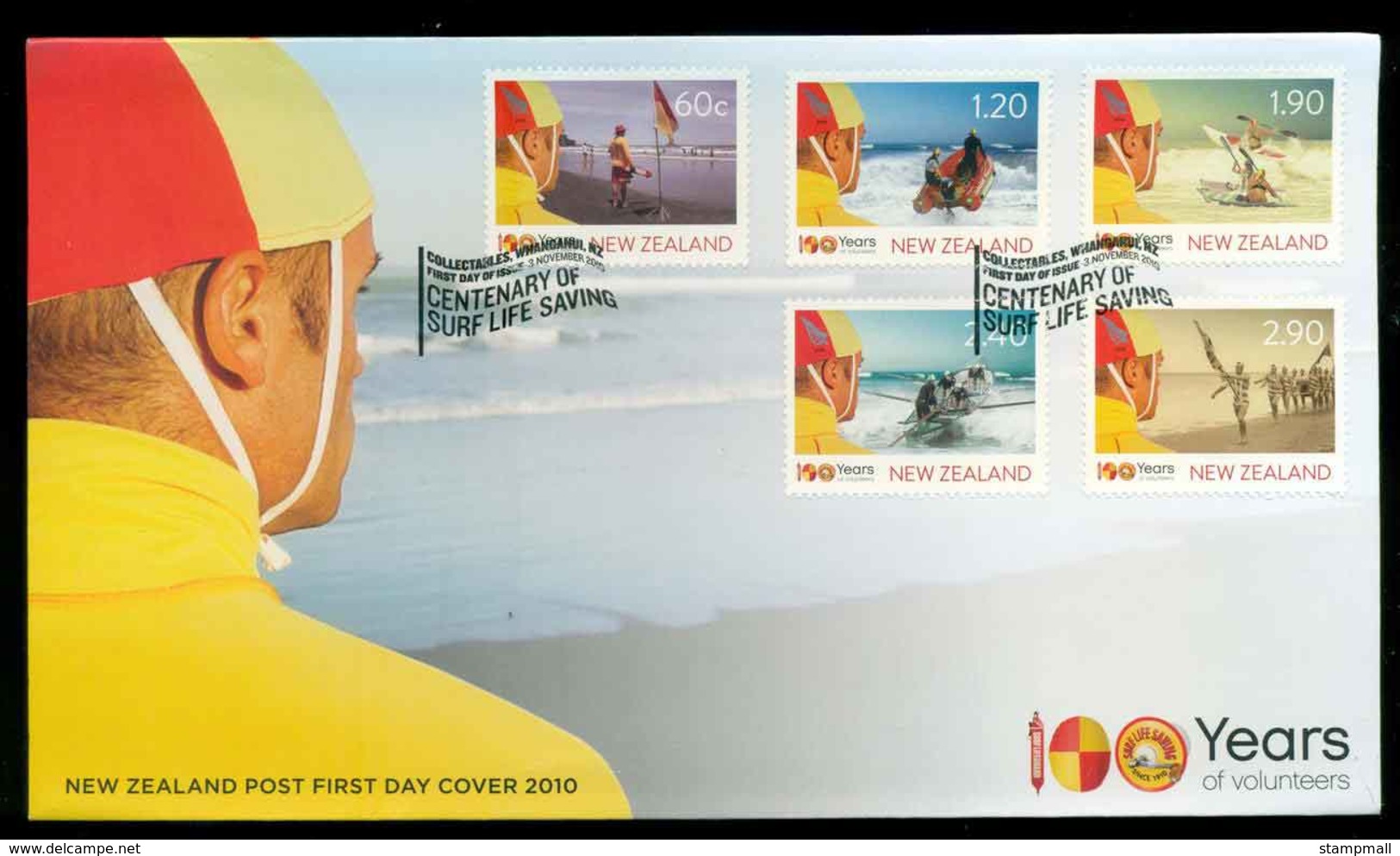 New Zealand 2010 Centenary Of Lifesaving FDC Lot51604 - Neufs