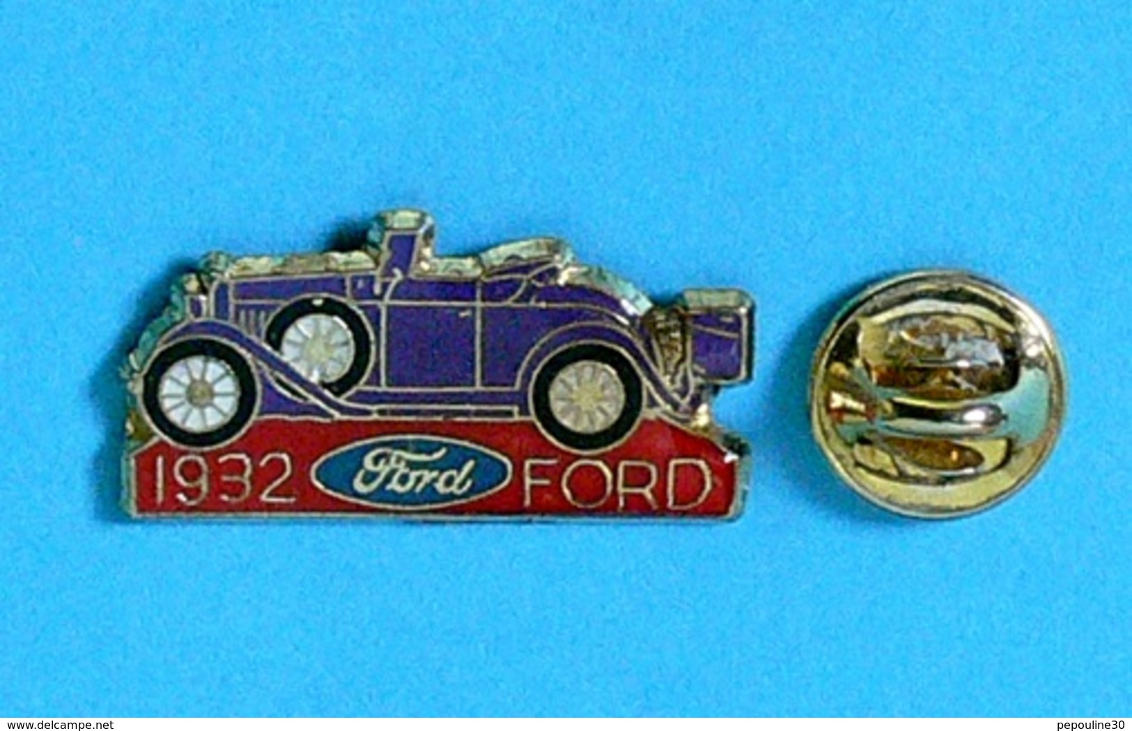 1 PIN'S  //  ** FORD V8 / MODEL 40-760 CABRIOLET / 1932  ** - Ford