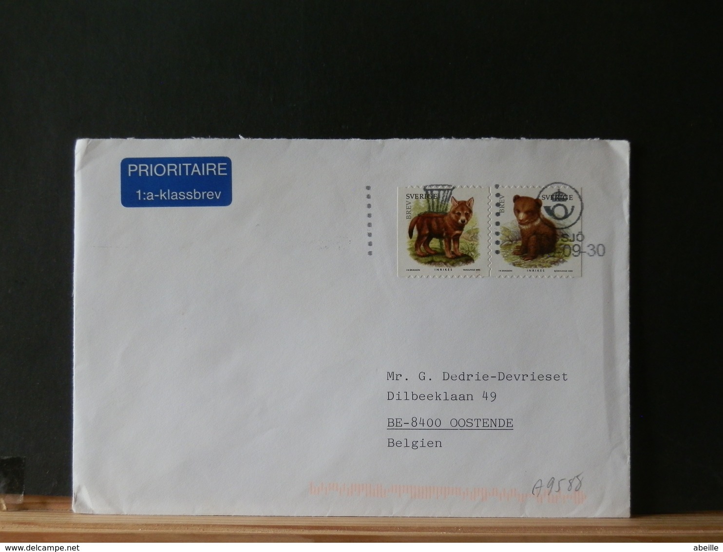 A9588  LETTRE SUEDE POUR LA BELG. - Storia Postale