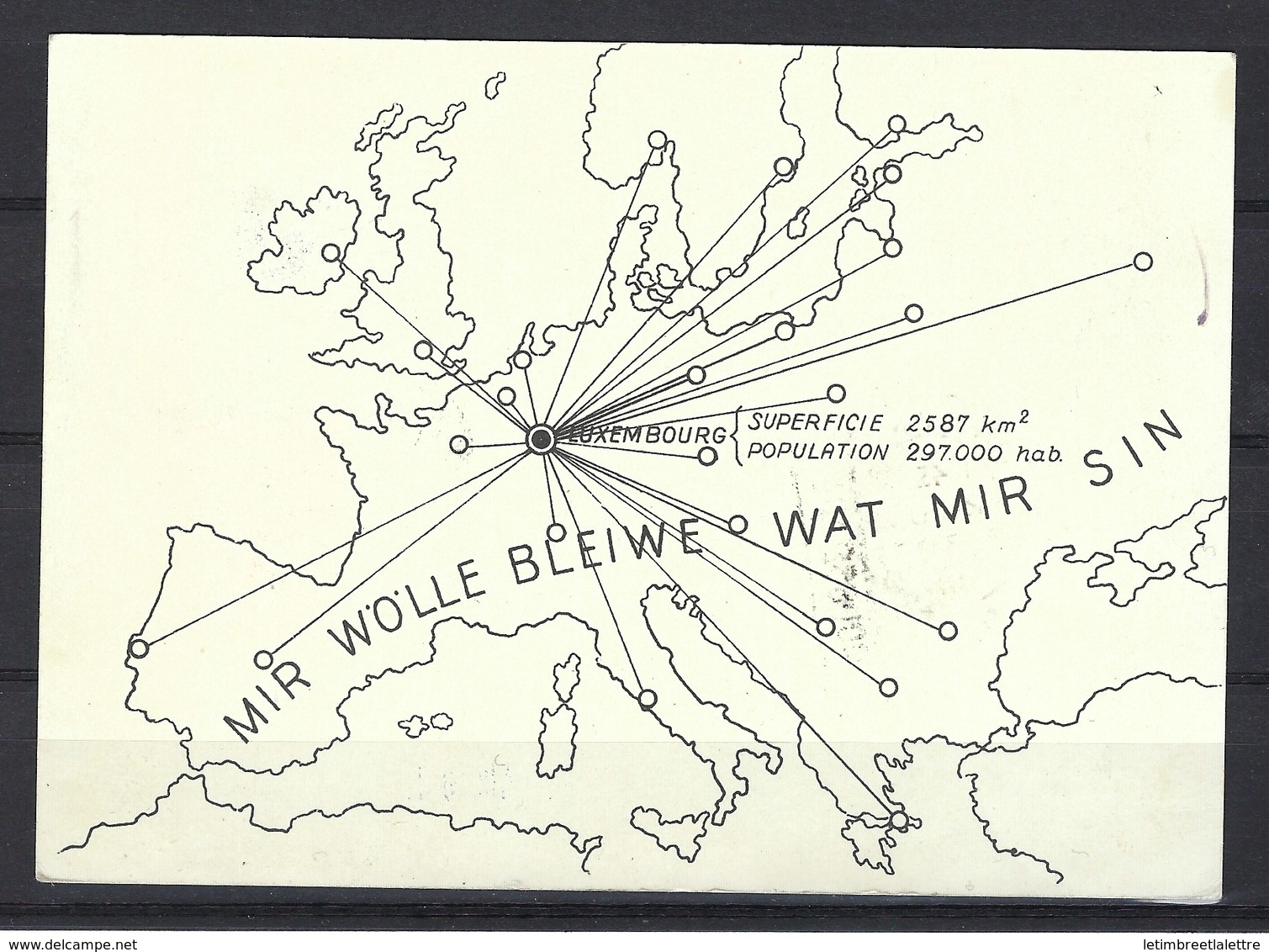 Carte Commémorative Du Courrier Aérien Spécial " Esch - Londres " En 1939, Affranchissement Mixte - Brieven En Documenten