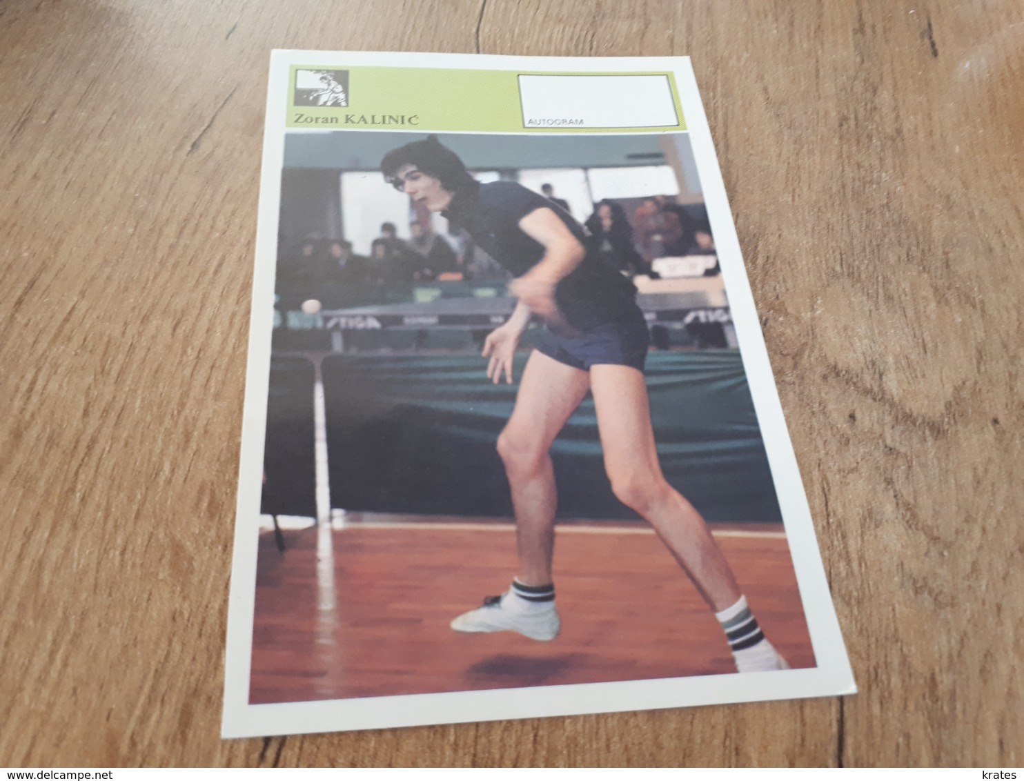 Svijet Sporta Card - Table Tennis, Zoran Kalinić, Autogram Card - Tischtennis