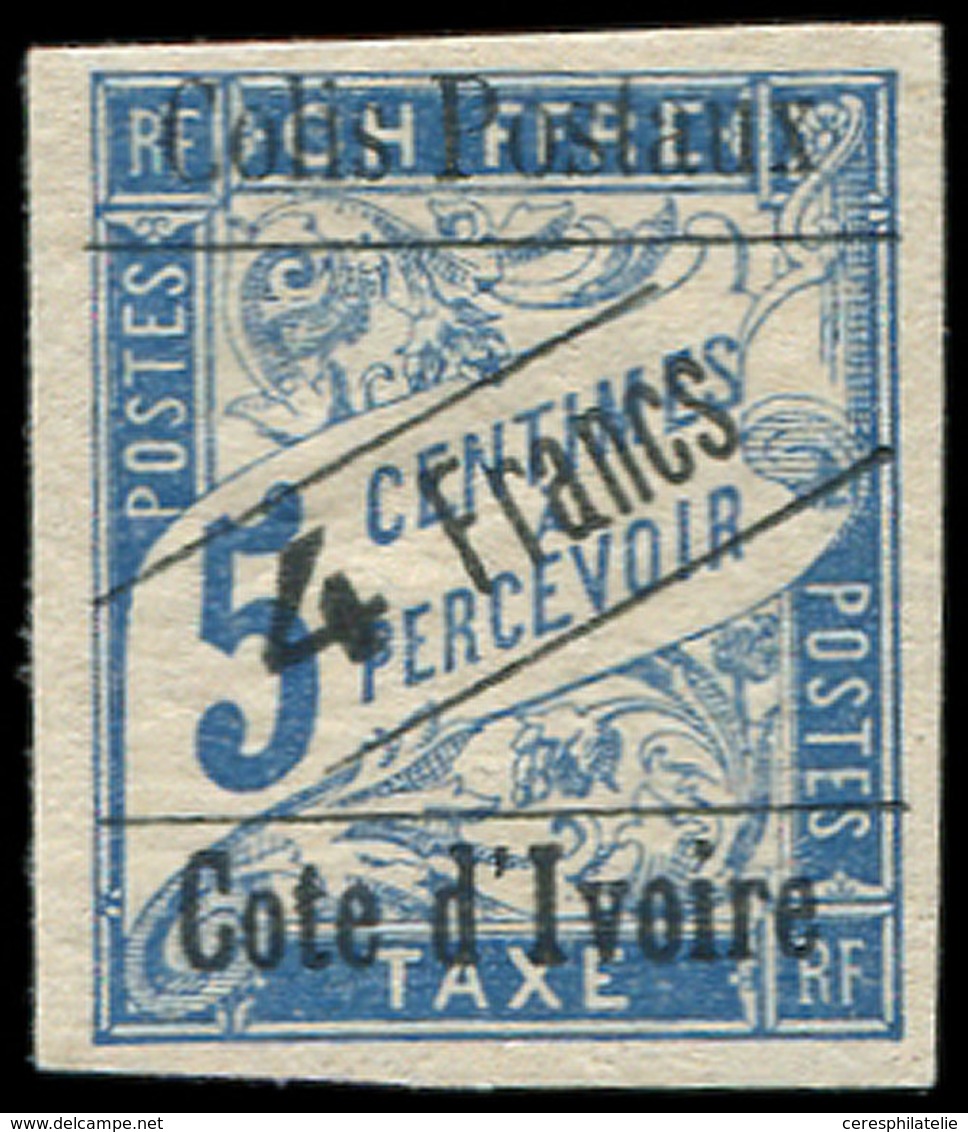 * COTE D'IVOIRE Colis Px 16 : 4f. Sur 5c. Bleu, TB - Altri & Non Classificati