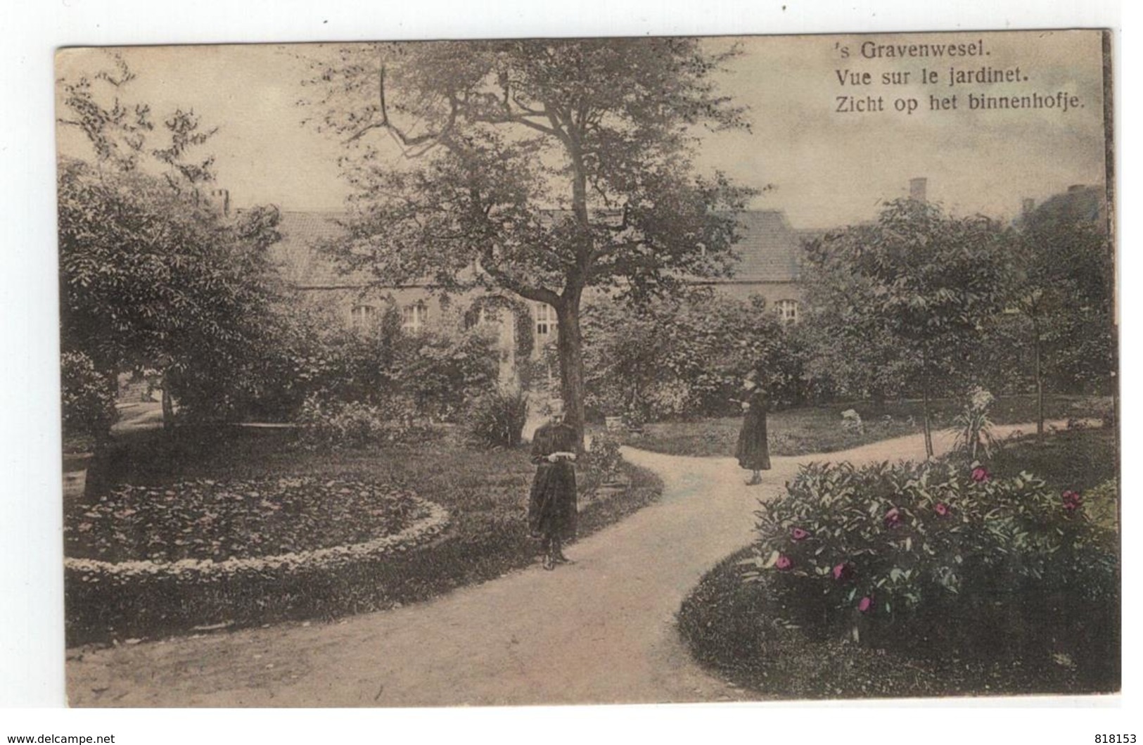 's Gravenwezel.Vue Sur Le Jardinet.Zicht Op Het Binnenhofje;Pensionnat Du Saint-Coeur De Marie - Schilde