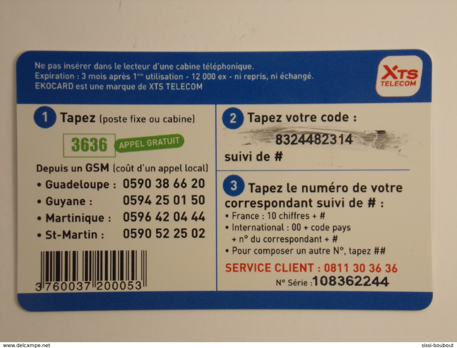 Télécarte - EKOCARD - Métropole DOM - 12000 Exemplaires - Réunion