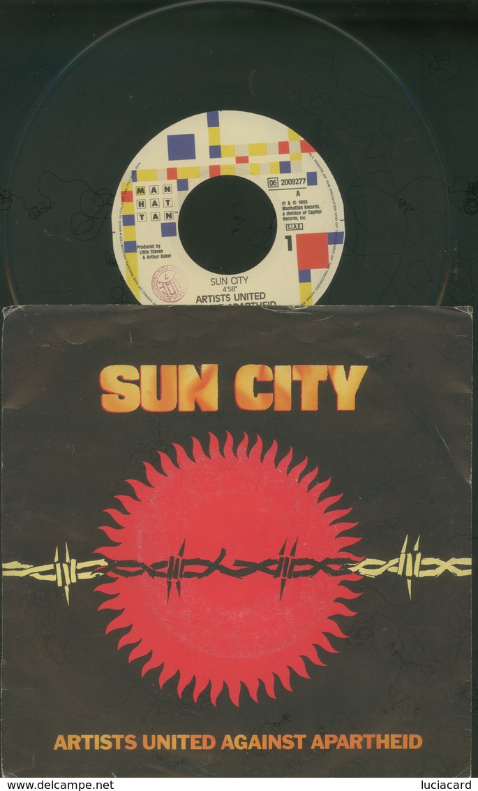 SUN CITY -ARTISTS UNITED AGAINST APARTHEID -DISCO VINILE 45 GIRI 1985 - Blues