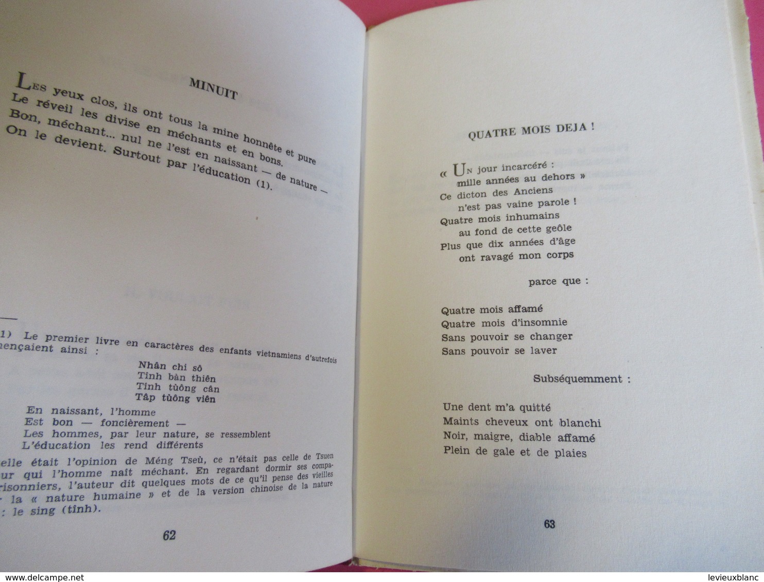 Petit livre / Carnet de Prison / HÔ CHI -MINH/ Pierre Seghers/Présenté par PHAN NHUAN/1963         LIV157