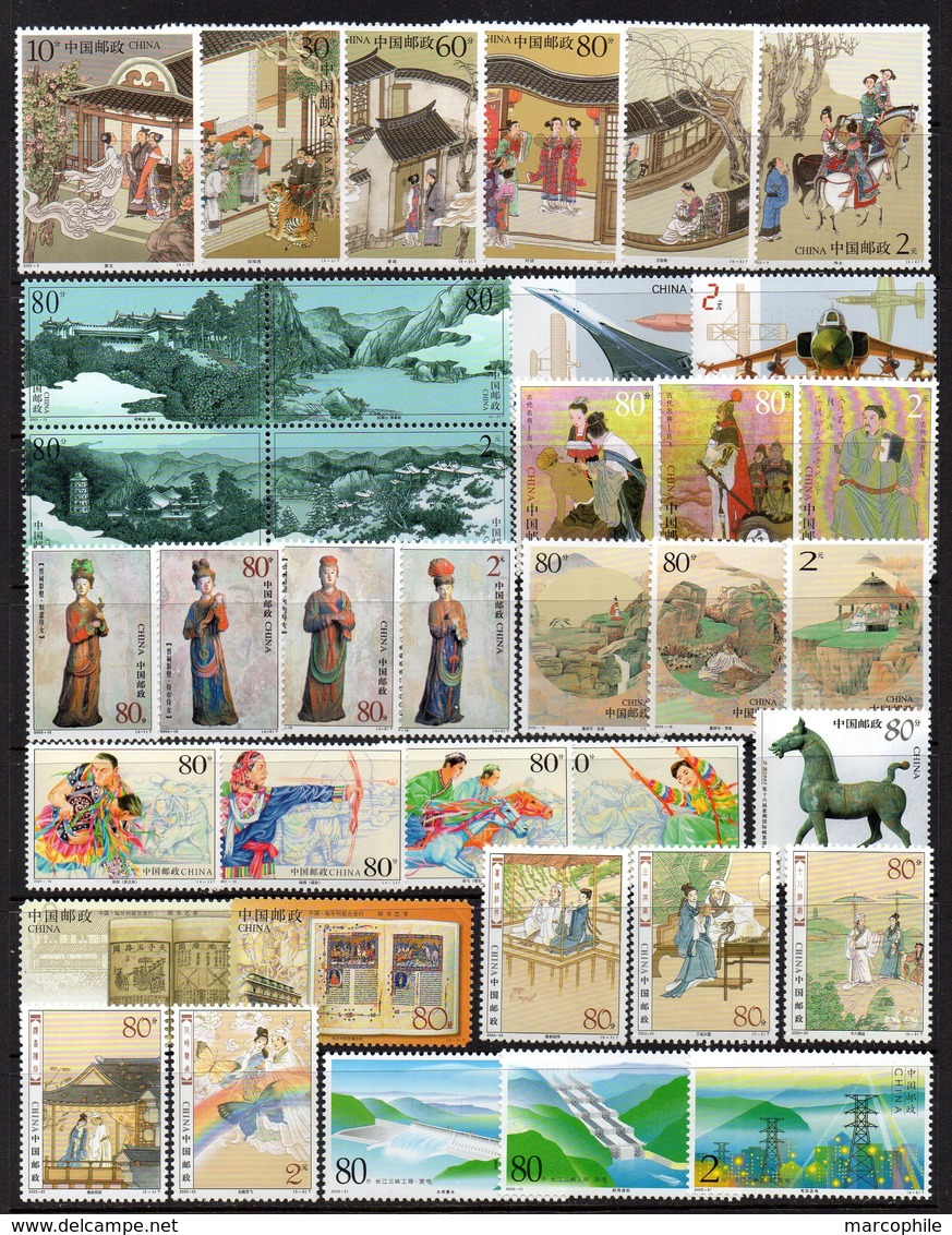 PR CHINA - CHINE / 2003 COMPLETE YEAR SET MNH - ANNEE COMPLETE ** / 5 IMAGES / 5 PICTURES (ref 7845) - Full Years