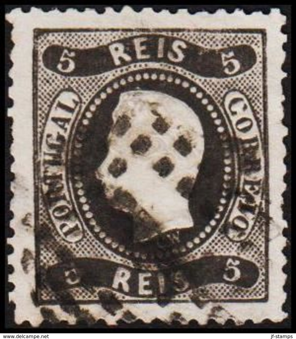 1867. Luis I. 5 REIS. (Michel 25) - JF304223 - Used Stamps