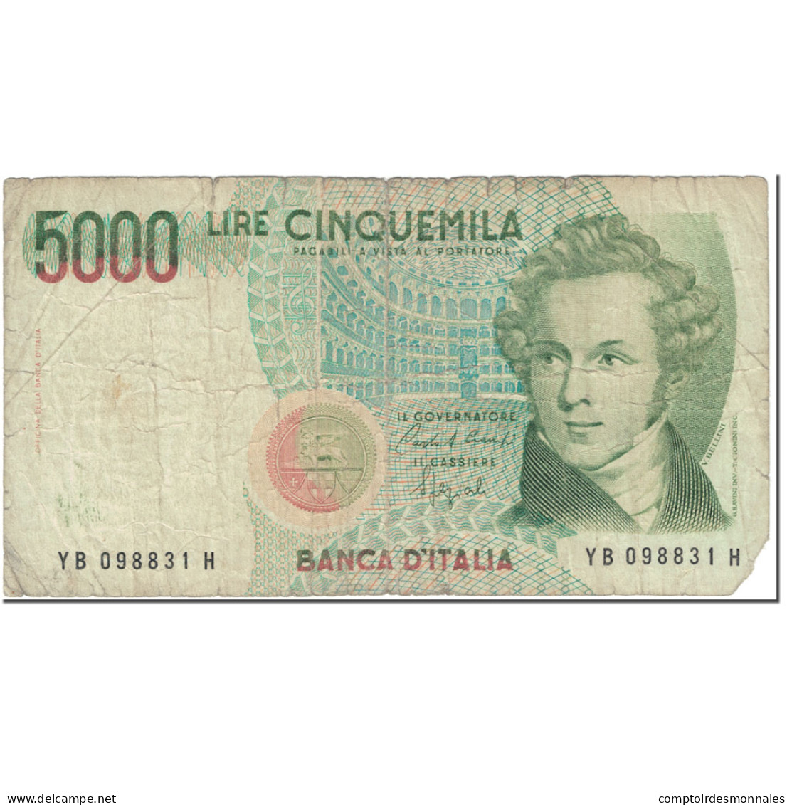 Billet, Italie, 5000 Lire, 1985, 1985-01-04, KM:111b, B - 5000 Lire