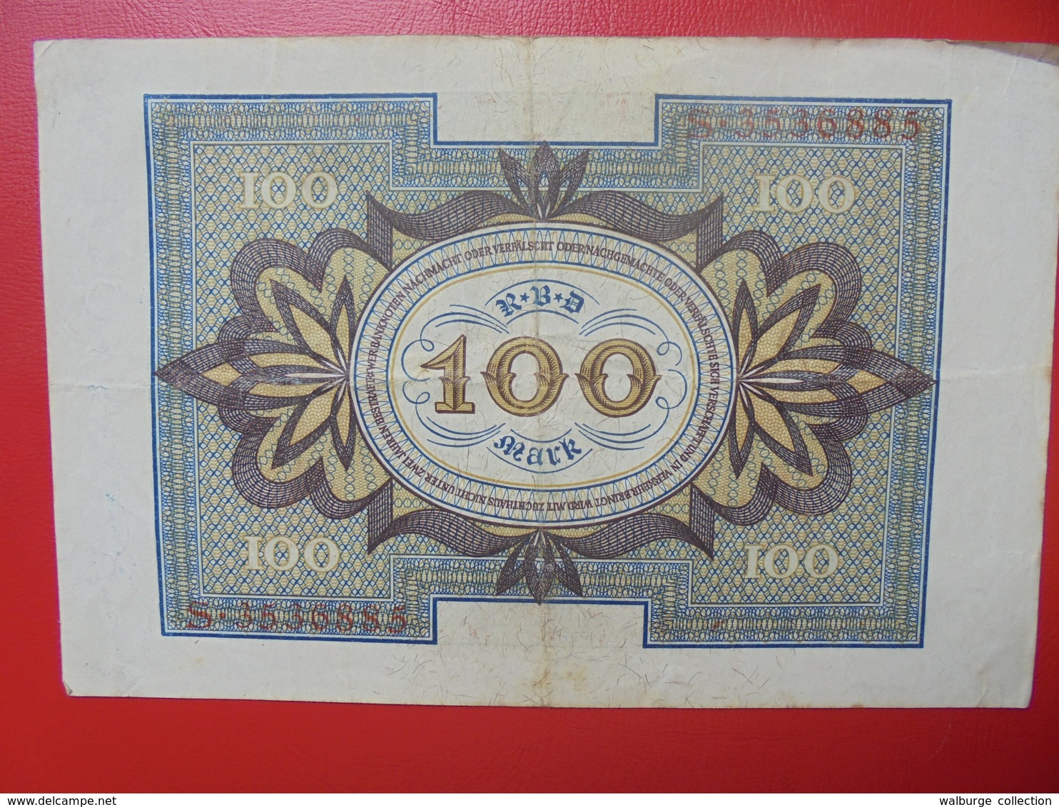 100 MARK 1920 ALPHABET :S CIRCULER (B.4) - 100 Mark