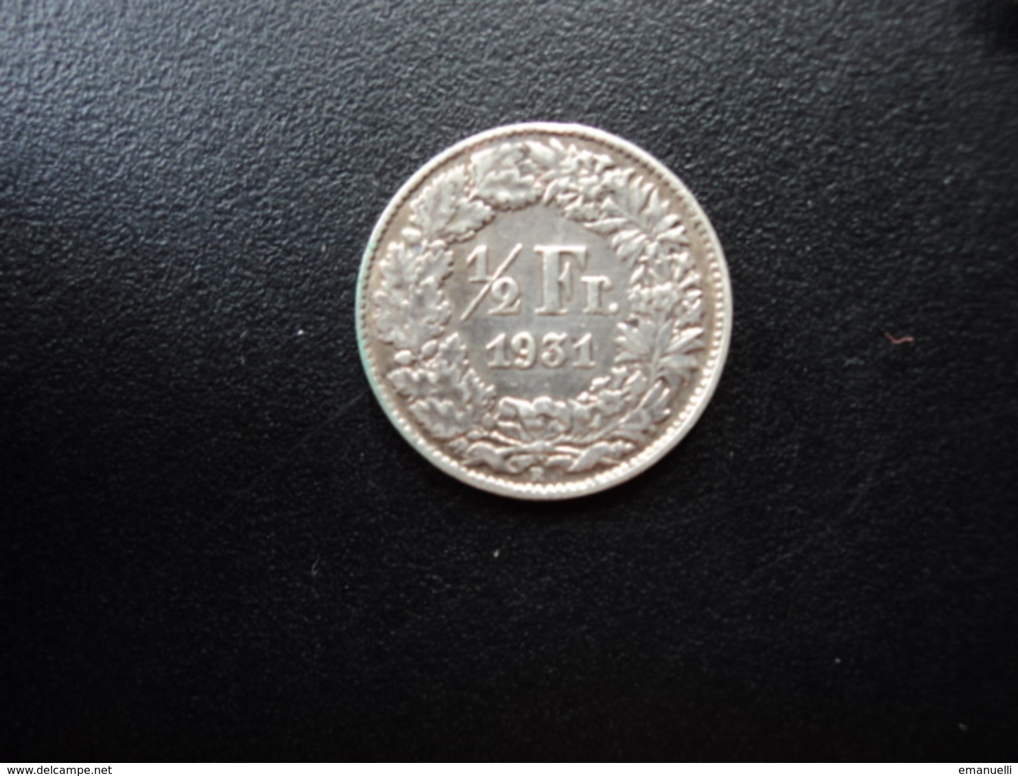 SUISSE : 1/2 FRANC   1931 B    KM 23     TTB - 1/2 Franc