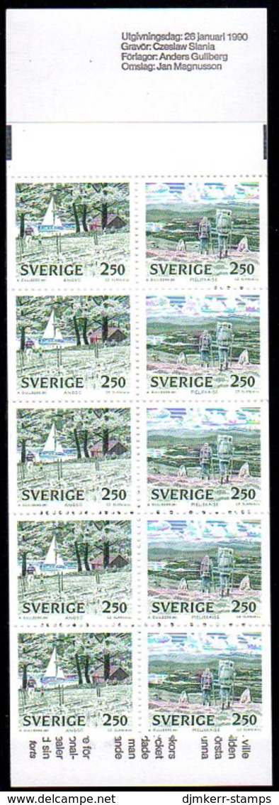 SWEDEN 1990 National Parks Booklet MNH / **.  Michel MH147 - 1981-..