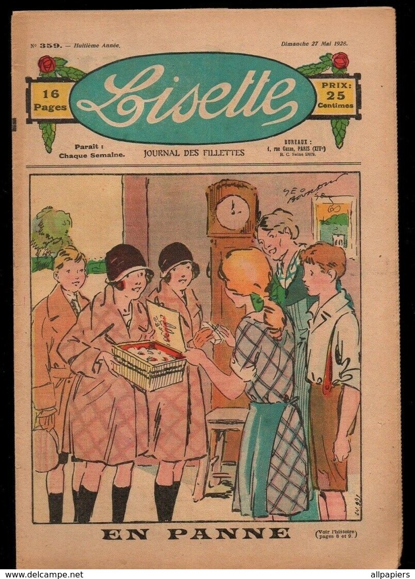 Lisette N°359 Ovale En Broderie Richelieu - Les Costumes De Sport - Frères Jacques De 1928 - Lisette