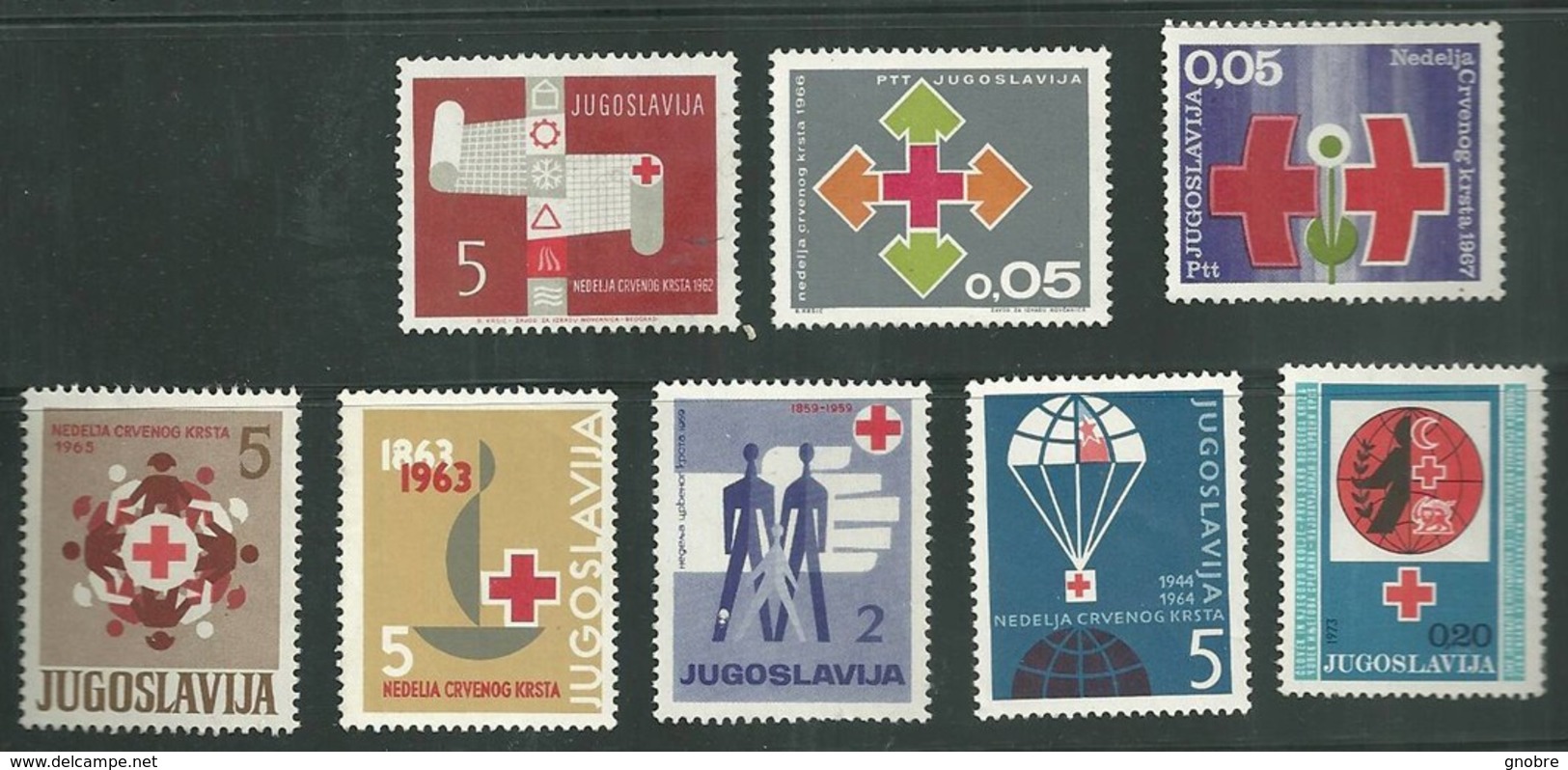 YUGOSLAVIA RED CROSS New 08 Stamps (GN 0262) - Colecciones & Series