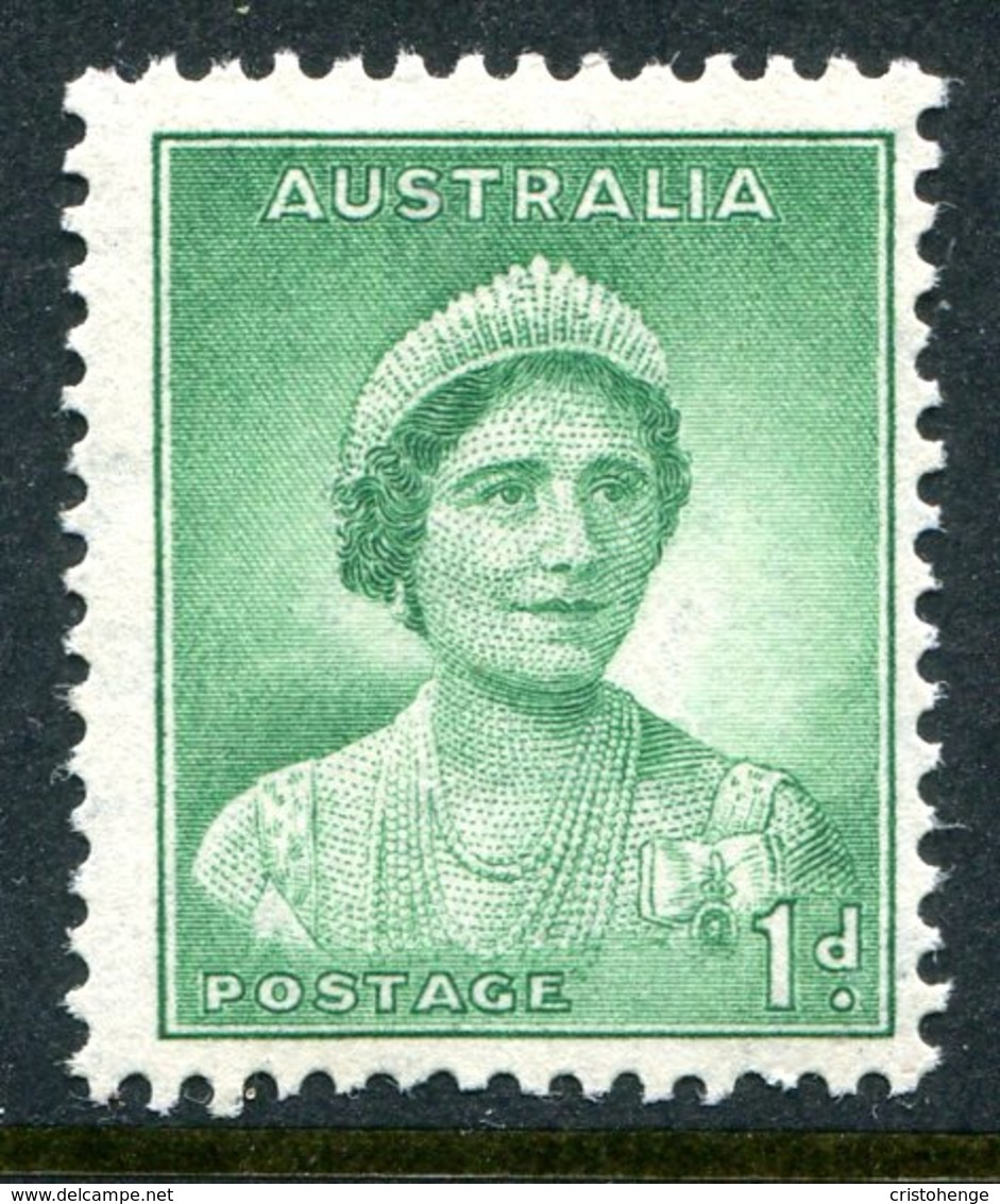 Australia 1937-49 KGVI Definitives (p.13½ X 14) - 1d Queen Elizabeth LHM (SG 165) - Ongebruikt