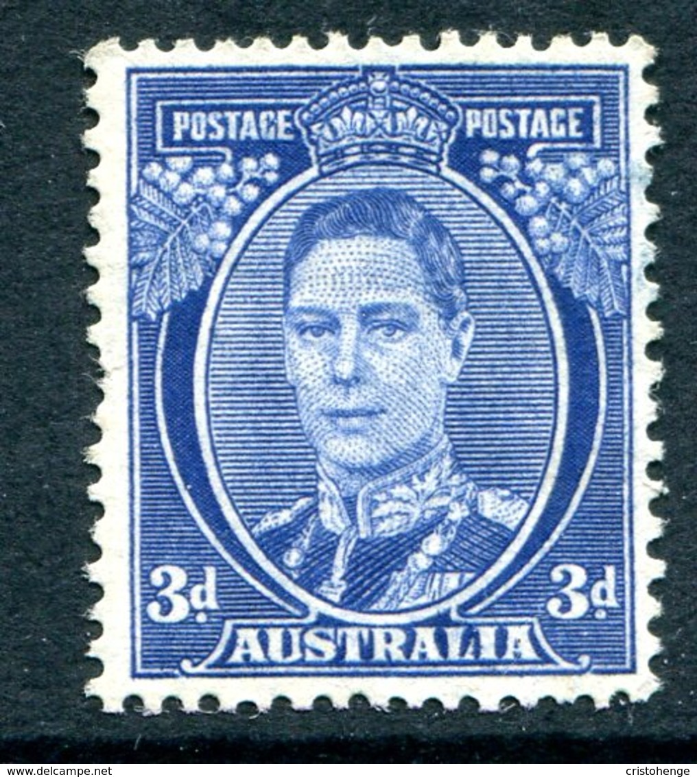 Australia 1937-49 KGVI Definitives (p.15 X 14) - 3d King George VI - Die III HM (SG 186) - Small Faults - Ongebruikt