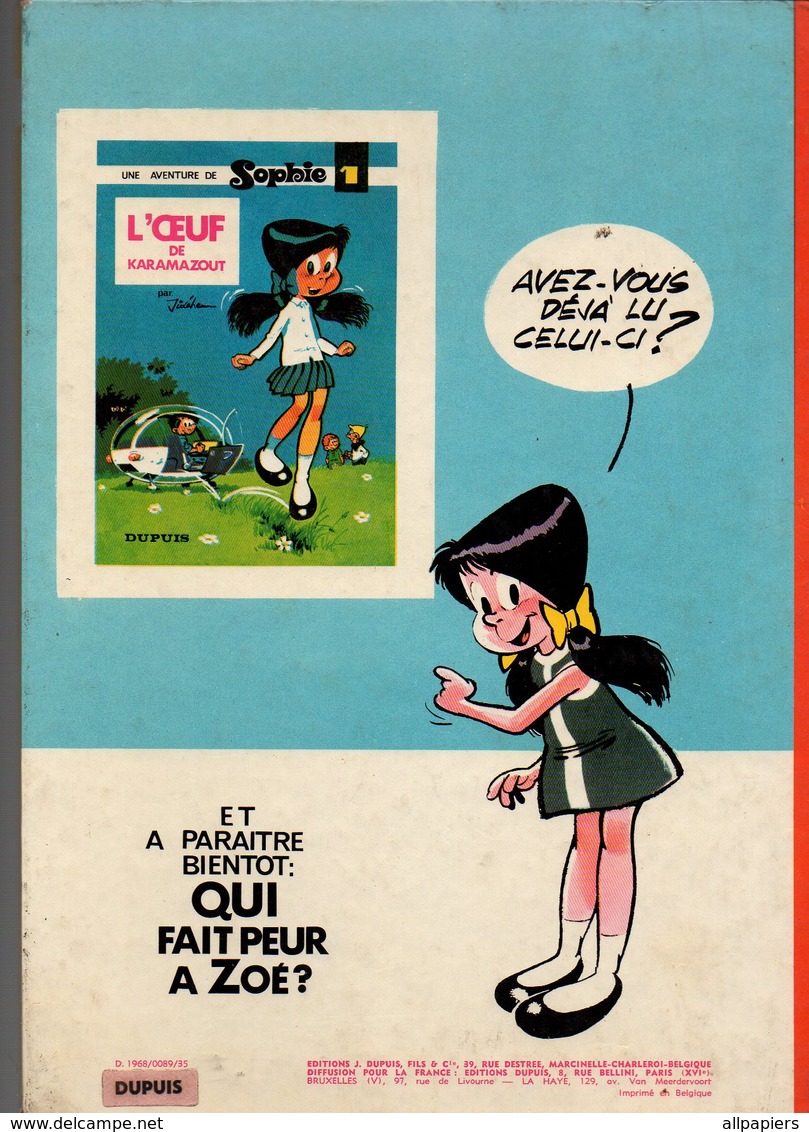 Une Aventure De Sophie T2 La Bulle Du Silence Par Jidéhem Et Vicq De 1968 - Sophie