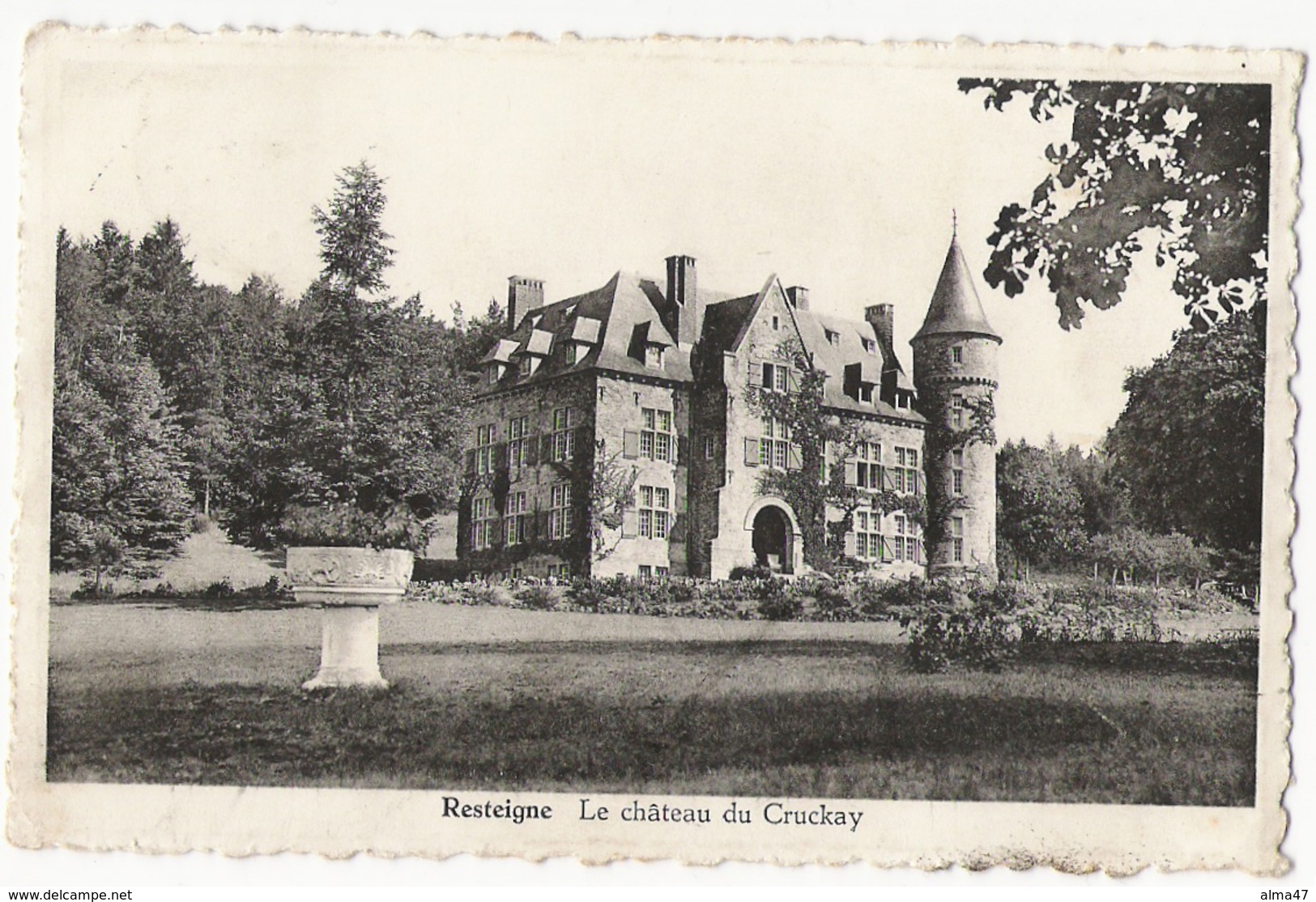 Resteigne - Château De Cruckay - Circulé - Edit. Mme Martin, Resteigne Photo Dessart 528 - Tellin