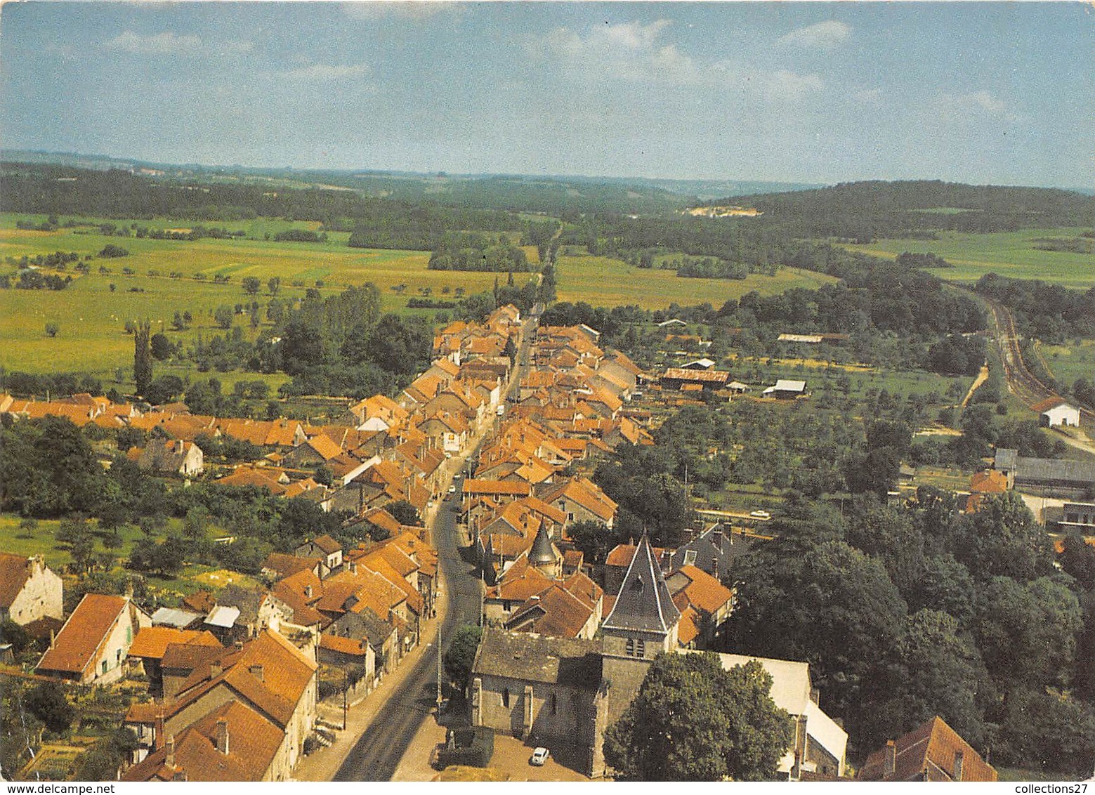 52-PRAUTHOY-VUE AERIENNE NATIONALE 74 - Prauthoy