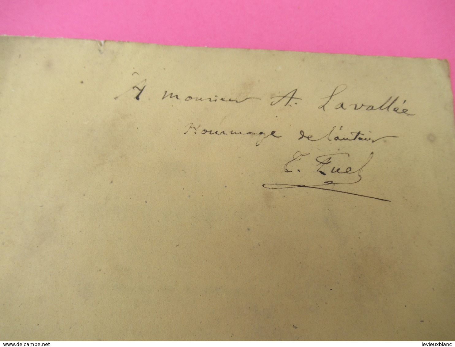 Notice/Botanique/Note Sur L'herbier De Feu M CHAUBARD/Dr PUEL/Dédicace à Alphonse LAVALLEE/Martinet/Agen/1860 MDP83 - Livres Dédicacés