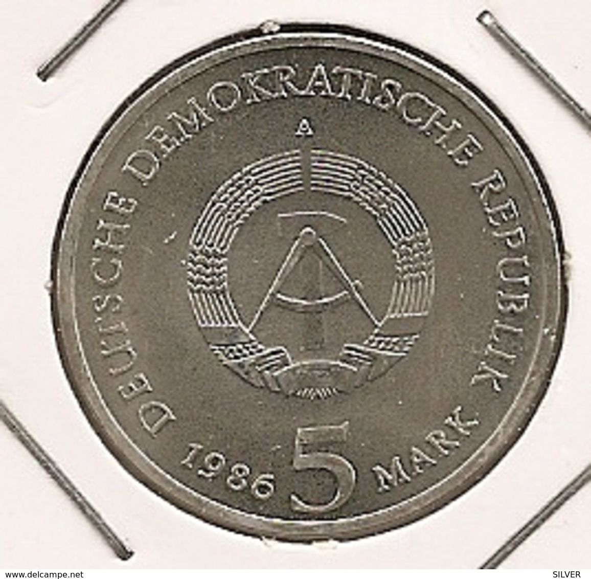 GERMAN ALLEMAGNE ALEMANHA 5 MARK 1985  Subject: Potsdam - Sanssouci Palac  138 MTG 296 000 - 5 Marcos