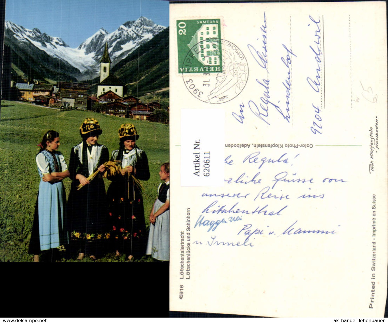 620611,Kippel Lertracht L&ouml;tschenl&uuml;cke U. Schinhorn Tracht - Kippel