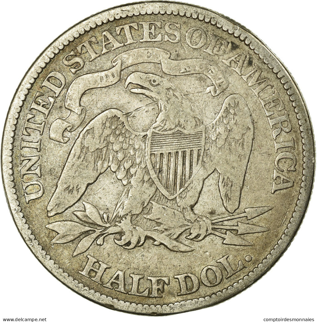 Monnaie, États-Unis, Seated Liberty Half Dollar, Half Dollar, 1876, U.S. Mint - 1839-1891: Seated Liberty (Liberté Assise)