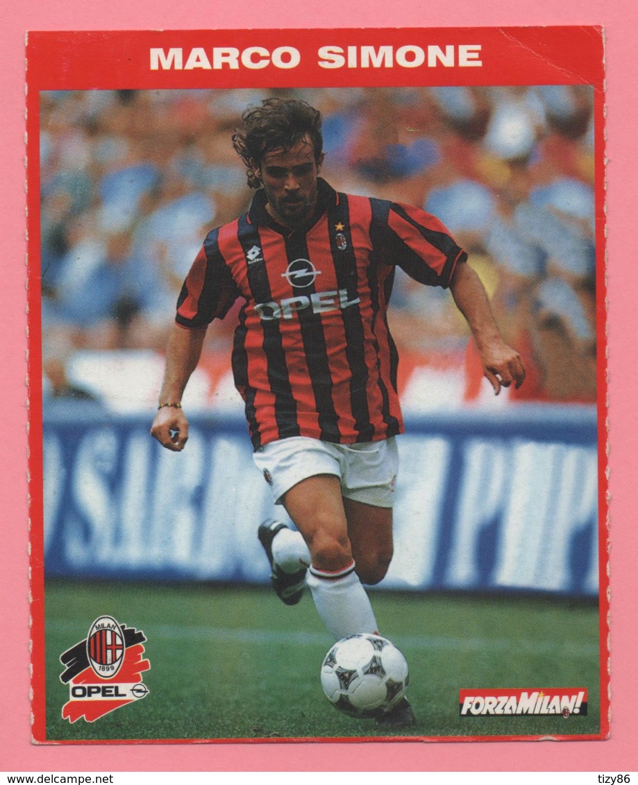 Foto Forza Milan! 1995/96 - Marco Simone Con La Opel - Deportes