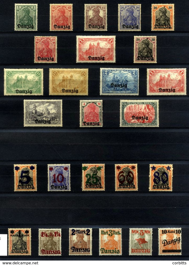 1920-39 M & U Collection Neatly Presented In A Large Black Page Stock Book From 1920 Optd Set M, 1920 Surch Set M, 1920  - Other & Unclassified