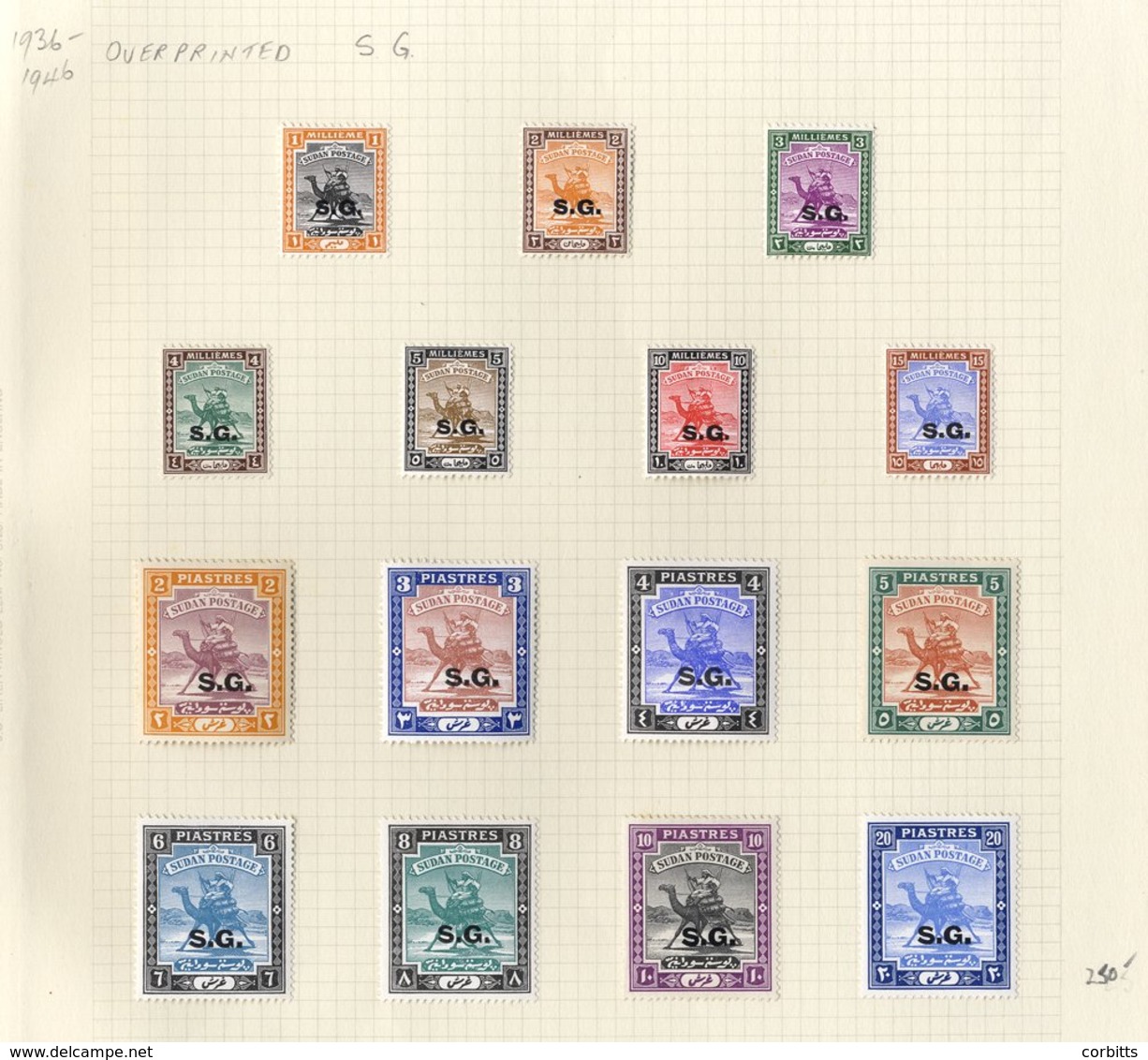 1936-46 Set To 20p, Fresh M, SG.O32/42. (15) Cat. £250 - Other & Unclassified