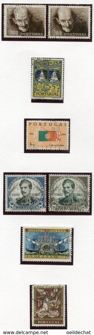 13512 PORTUGAL Collection Vendue Par Page N°868, 876, 883, 884/5, 886, 896, 900, 905, 914/5, 916/7**/ ° 1960-63  TB/TTB - Sammlungen